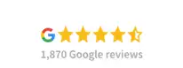 1,870 Google Reviews. Four-and-a-half-star rating.