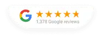 1,378 Google reviews. 5-star rating.
